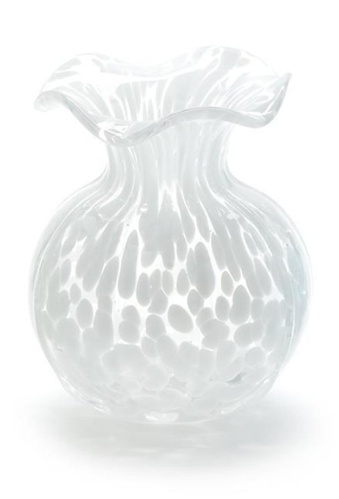 Ruffled Edge Spotted Vase