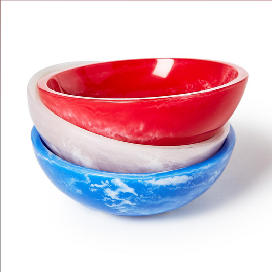 Ice Cream Bowl Asst Red White and Blue