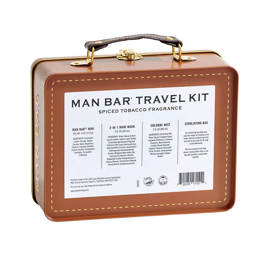 Man Bar Travel Tin Kit Spiced Tobacco