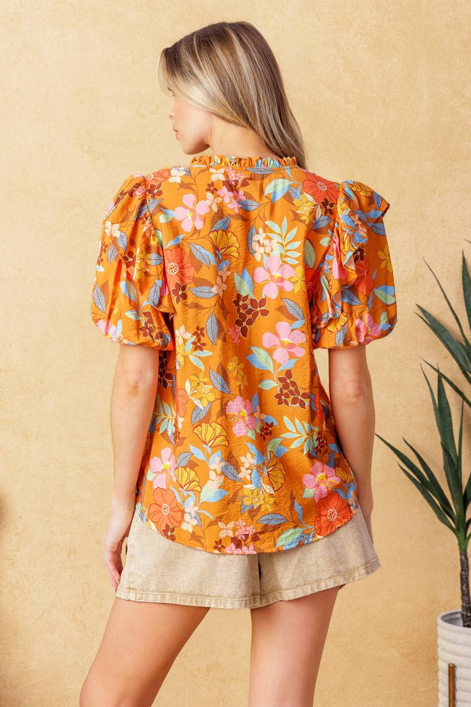 Printed Woven Top