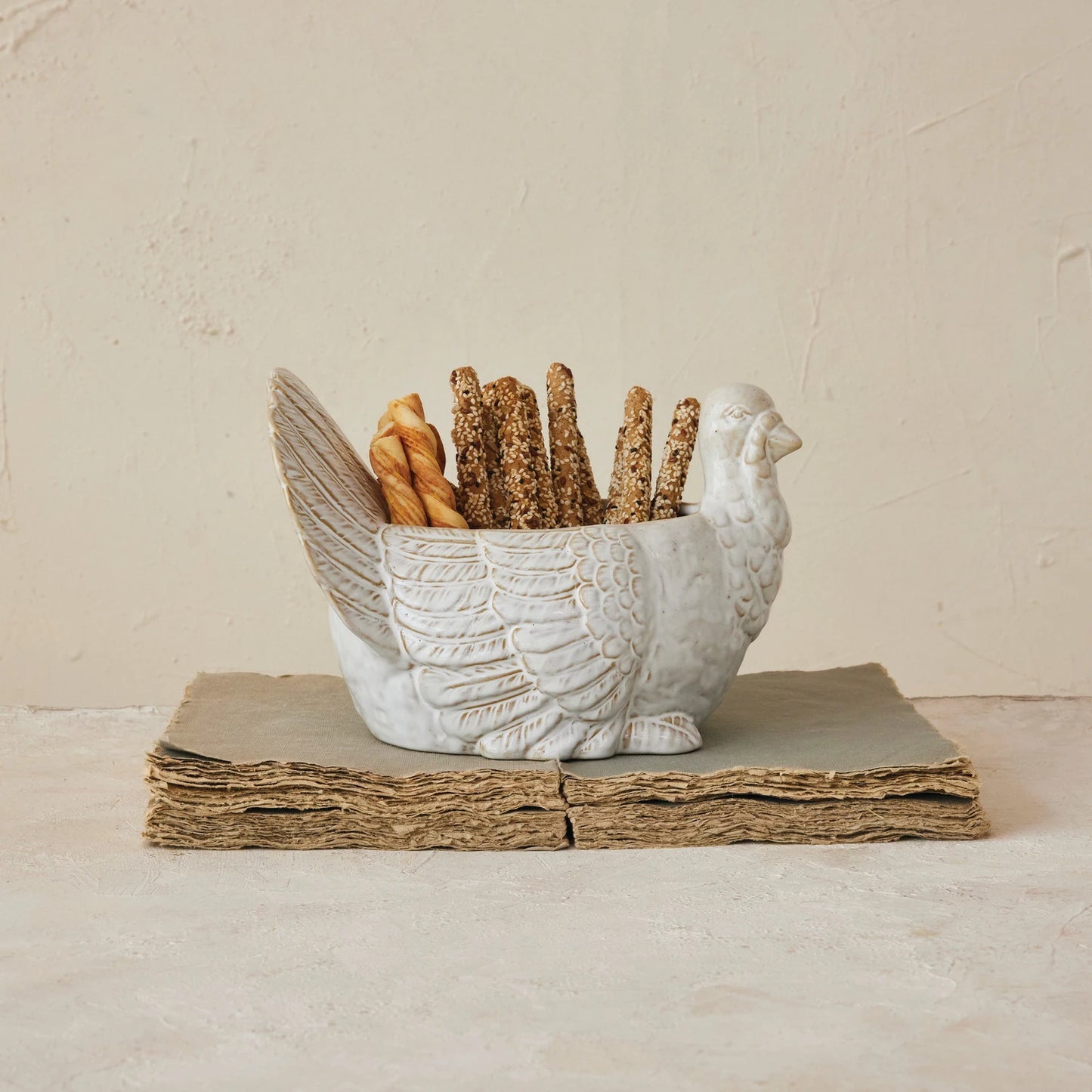 Stoneware Turkey Bowl
