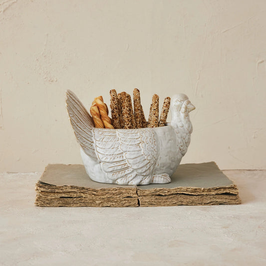 Stoneware Turkey Bowl