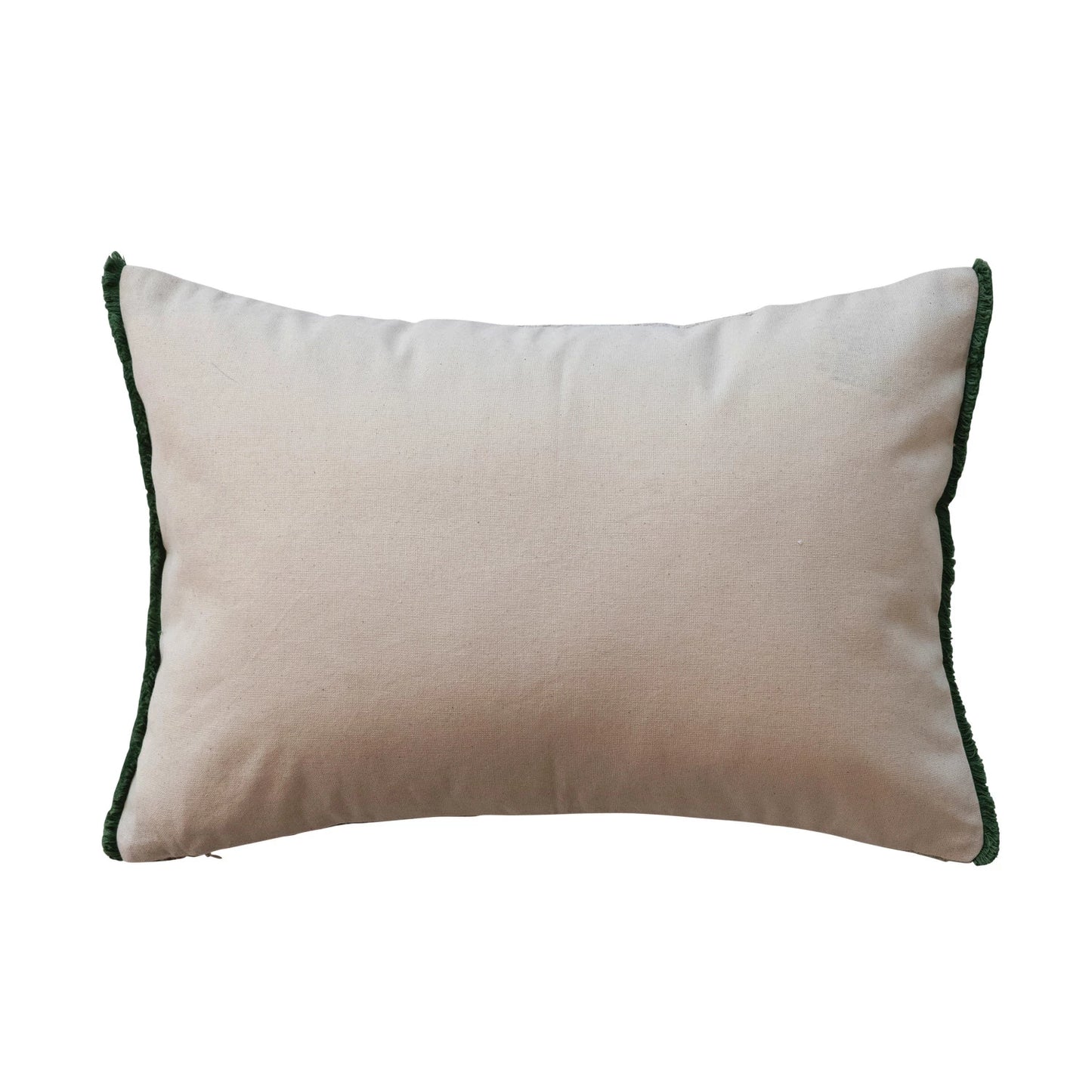 20"L x 14"H Cotton Evergreen Tree Lumbar Pillow