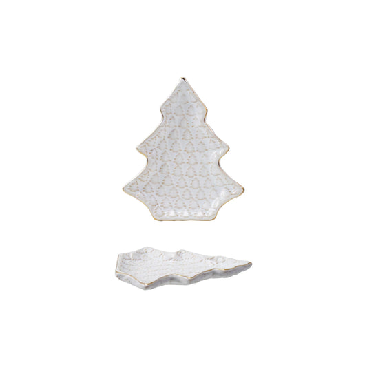 Tree Shaped Plate with Trees