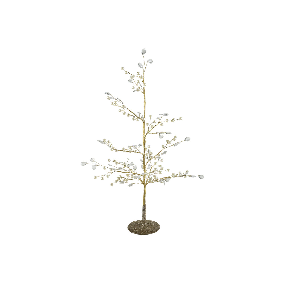 Metal Wire Tree w Faux Pearls